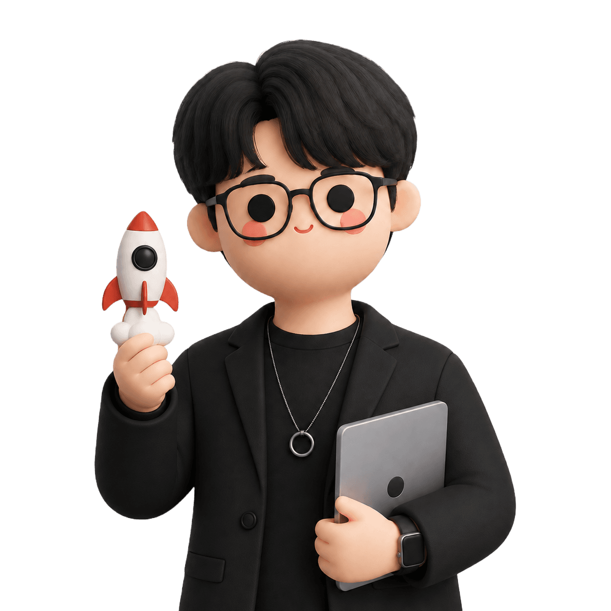 Portrait representing Jimmy as entrepreneur